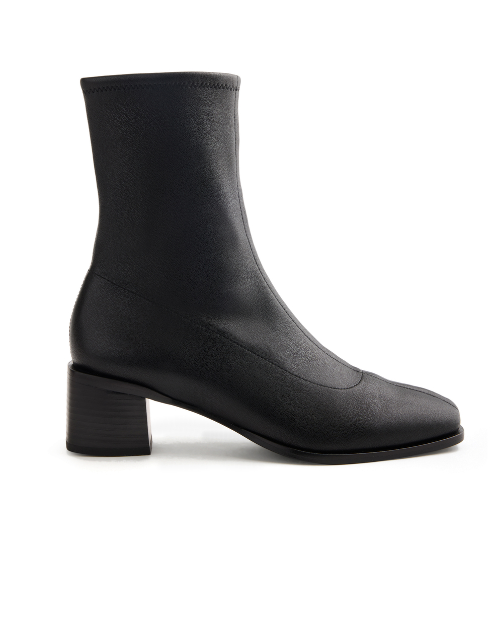 Italian Leather Stretch Sock Bootie